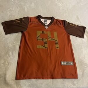 Cleveland Browns Jersey Men Medium Orange Nike On Field NFL Football #54 Wamer‎